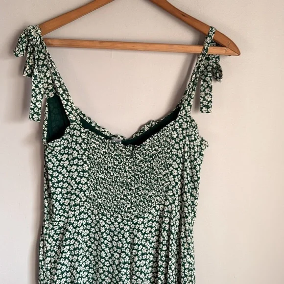 REFORMATION Nikita Midi Floral Green Dress 12 - Picture 7 of 13